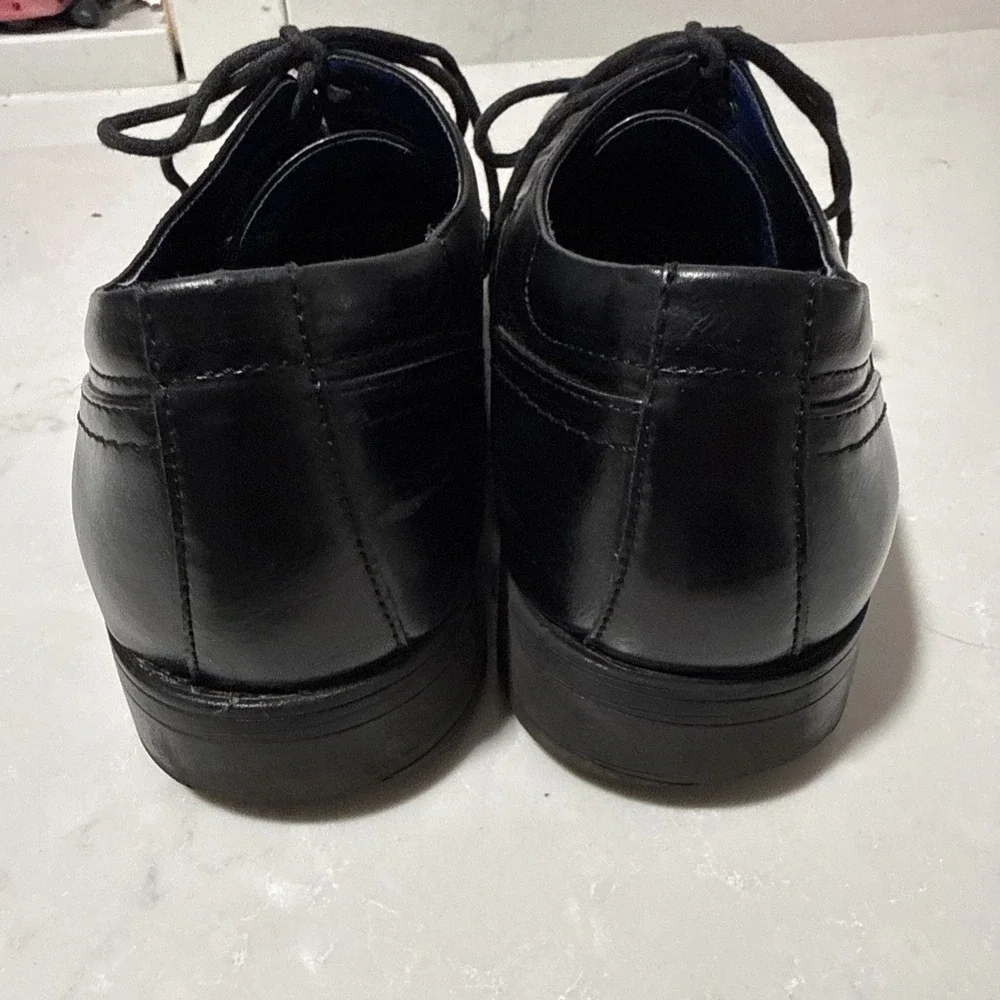 Steve Madden Men Dress Shoe Black Leather SZ 11